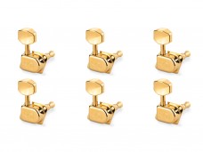 Schaller Original F-Series 70's Guitar Tuners Gold Set 6L 10580520.15.60